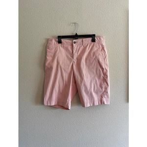 Sonoma Orange/White Pinstripe Shorts, size 16
